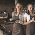 brown bar aprons- Mickey's Linen