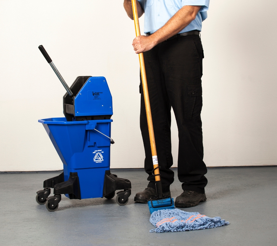 Man-Mopping-Floor